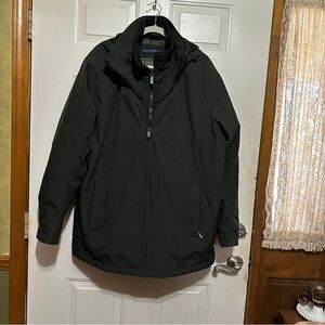 WEATHERPROOF WPL 11590 US Men’s XL Olive Green Insulated Hooded Zip Jacket Parka